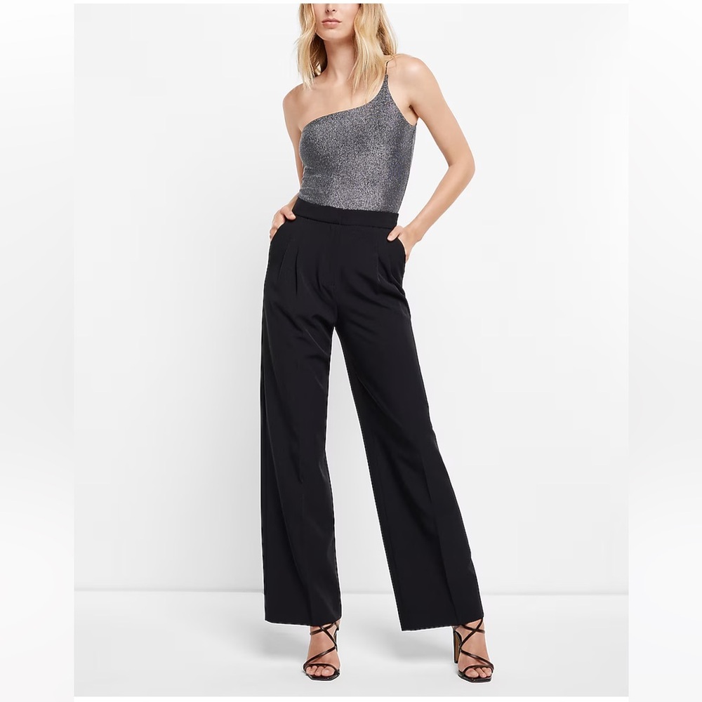One-shoulder sparkly bodysuit